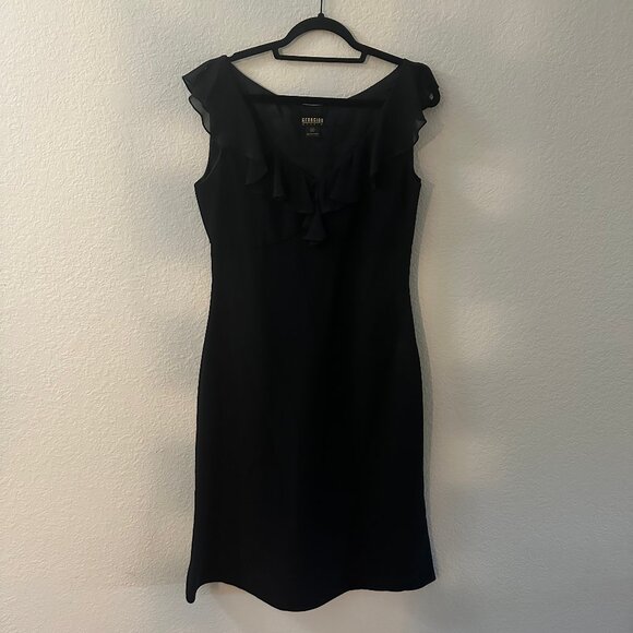 Vintage Georgiou Little Black Dress - Picture 1 of 7